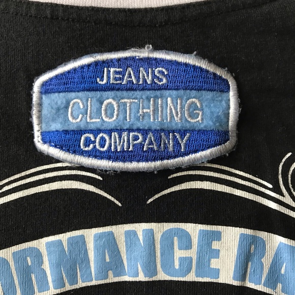 DJC 2XL Black w/White Trim NYC Denim Jeans Shirt - Picture 4 of 6